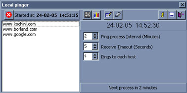 Screenshot of Local pinger